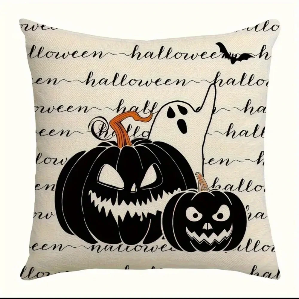 4pc Halloween Decorative Pillowcases 18x18